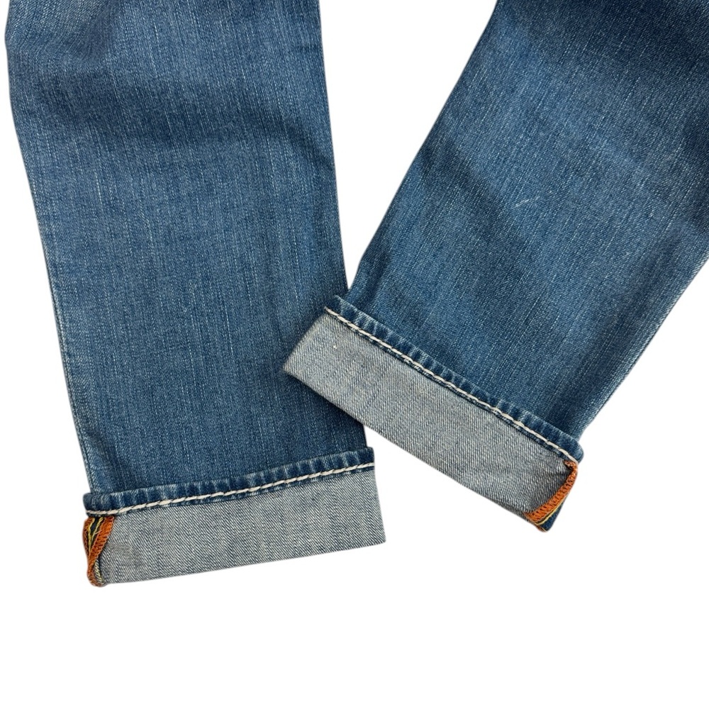Rock Revival Kai Capri Distressed Low-Rise Rhinestone Embellished Denim Jeans 26 - Picture 8 of 16
